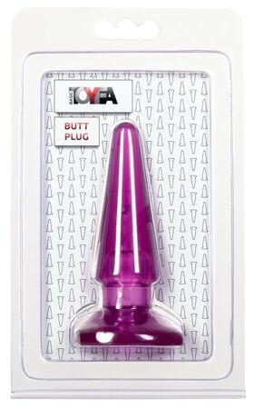Фиолетовая анальная пробка BUTT PLUG - 9,5 см.